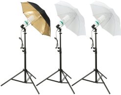 Bresser Set D'Eclairage Lumiere Du Jour Et De Fond De Studio Bresser Br-2120 1600W | Sets De Lumiere Du Jour