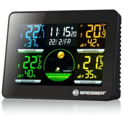 Bresser Thermometre/Hygrometre Bresser Station Meteo Quadro Nlx Avec 3 Capteurs Exterieurs | Thermometre/Hygrometre