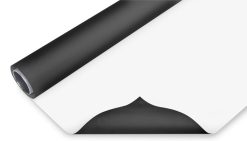 Bresser Bresser Fond Vinyle Noir/Blanc Sur Rouleau 2,00X6M | Fonds Vinyl