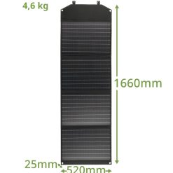 Bresser Chargeur Solaire Portable Bresser 120 Watt Avec Port Usb Et Connecteur D'Alimentation | Alimentation Electrique Mobile