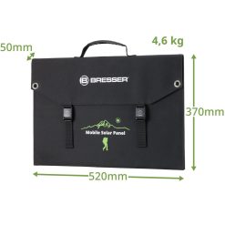 Bresser Chargeur Solaire Portable Bresser 120 Watt Avec Port Usb Et Connecteur D'Alimentation | Alimentation Electrique Mobile