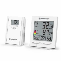 Bresser Appareil De Mesure Des Poussieres Fines Bresser Pm 2,5 / Pm 10 Avec Capteur Radio | Stations Meteo