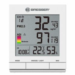 Bresser Appareil De Mesure Des Poussieres Fines Bresser Pm 2,5 / Pm 10 Avec Capteur Radio | Stations Meteo