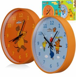 Bresser Horloge Murale Pour Enfants Die Maus | Apprendre Et Decouvir