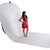 Bresser Bresser Tr-10 Fond De Studio Pliable Noir/Blanc Avec Train Blanc 150X200Cm+200Cm | Fonds Pliables