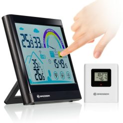 Bresser Thermo-Hygrometre Bresser Ventair Avec Ecran Tactile Et Recommandation De Ventilation | Climat Ambiant Et Qualite D'Air