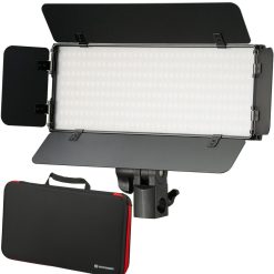 Bresser Kit De Lampes Video Bresser Pt 30B-Ii Led Bi-Color Avec Volets Coupe-Flux, Accumulateurs, Bloc D'Alimentation, Telecommande Et Etui | Led