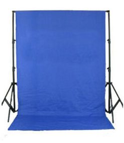 Bresser Bresser Br-D26 Support De Fond + Fond De Studio En Tissu 3X6M Bleu Chroma Key | Systemes De Fonds