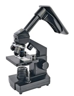 Bresser National Geographic 40X-1280X Microscope Avec Support Pour Smartphone | Microscope D'Enseignement