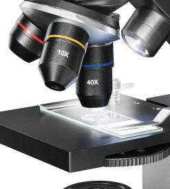 Bresser National Geographic 40X-1280X Microscope Avec Support Pour Smartphone | Microscope D'Enseignement