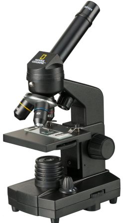 Bresser National Geographic 40X-1280X Microscope Avec Support Pour Smartphone | Microscope D'Enseignement