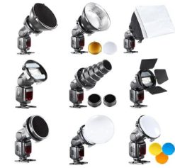 Bresser Jeu De 7 Pieces De Modificateur De Lumiere Bresser Br-Set7 Pour Flashs Cobra | Reflecteurs