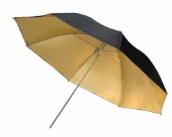 Bresser Bresser Br-Bg110 Parapluie Reflecteur Noir/Dore 110Cm | Parapluies De Studio