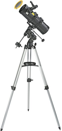 Bresser Telescope A Reflecteur Bresser Spica-Ii 130/1.000 Eq3 Avec Adaptateur Pour Smartphone Et Filtre Solaire | Telescopes