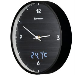 Bresser Bresser Mytime Ledsec Horloge Murale 24 Cm Avec Affichage De La Temperature | Horloges