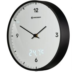 Bresser Bresser Mytime Ledsec Horloge Murale 24 Cm Avec Affichage De La Temperature | Horloges