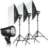 Bresser Bresser Brt-210B Kit De Flash De Studio 3 X 200 W | Kits Flash De Studio