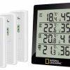 Bresser National Geographic Thermohygrometre Pour 4 Points De Mesure | Climat Ambiant Et Qualite D'Air