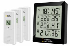 Bresser National Geographic Thermohygrometre Pour 4 Points De Mesure | Climat Ambiant Et Qualite D'Air