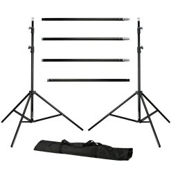 Bresser Bresser Br-D23 Support De Fond De Studio + Fond De Studio En Tissu 3 X 4M Vert Chromakey | Systemes De Fonds