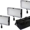 Bresser Panneau Led Bresser Sl-448A Bi-Color Set De 3 Pieces | Sets De Led