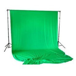 Bresser Bresser Br-D26 Support De Fond + Fond De Studio En Tissu 3 X 6 M Vert Chroma Key | Systemes De Fonds