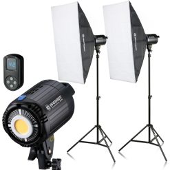 Bresser Set D'Eclairage Lumiere Du Jour Led Cob Br-60S Bresser 60 W | Led